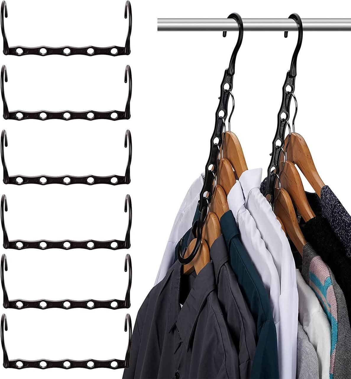 5PCS Increase thicker non-slip Hanger Racks Plastic Display