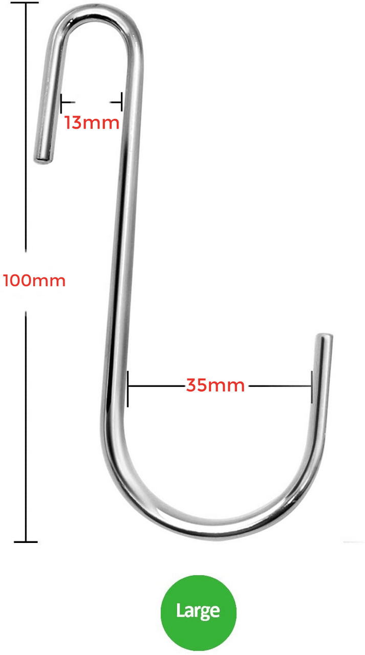 Flat S Type Hooks Bedroom Kitchen S Shaped Hanger Hook Stainless Steel